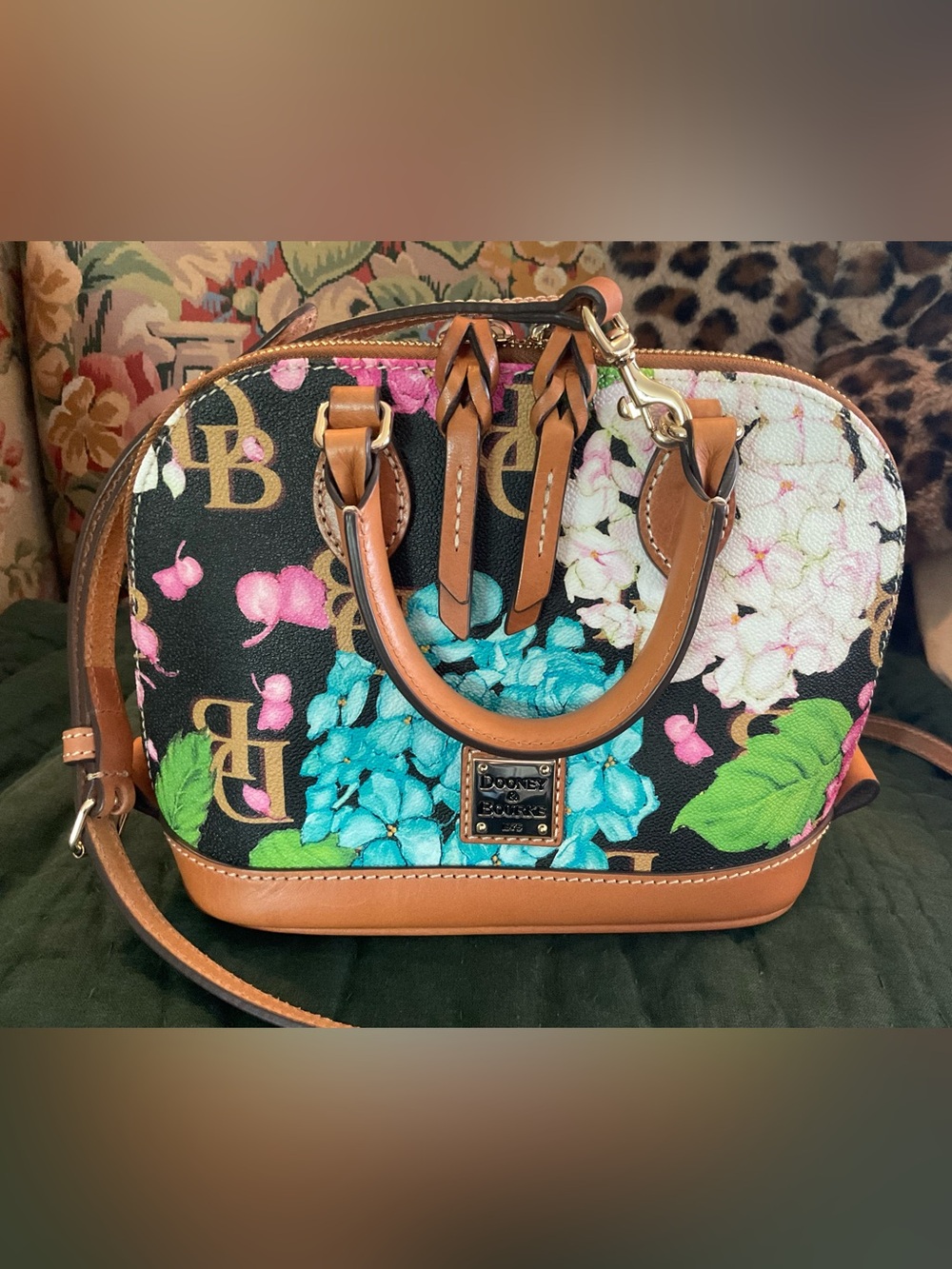 Dooney &Bourke Bitsy Hydrangea Satchel